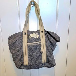 RARE Roots sweatshirt material bag LARGE